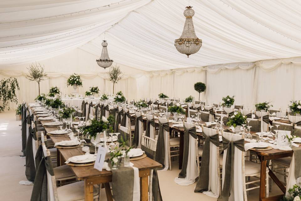 Statement marquee dressing