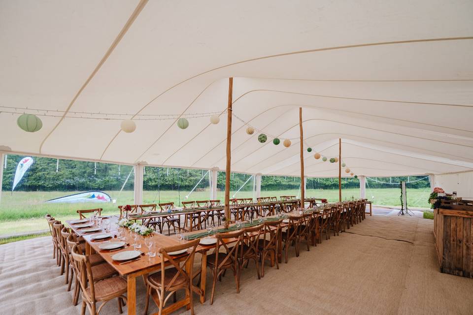 White 'Penhill' tent