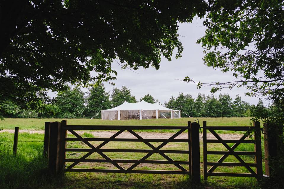 White 'Penhill' tent