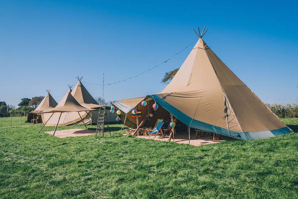 Tipis The Venue at Little Hay