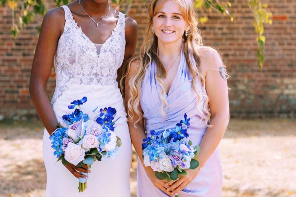 The Happy Bride & Bridesmaid