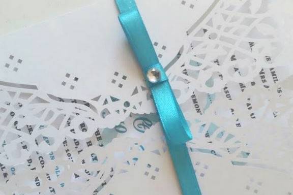 Laser cut invitation