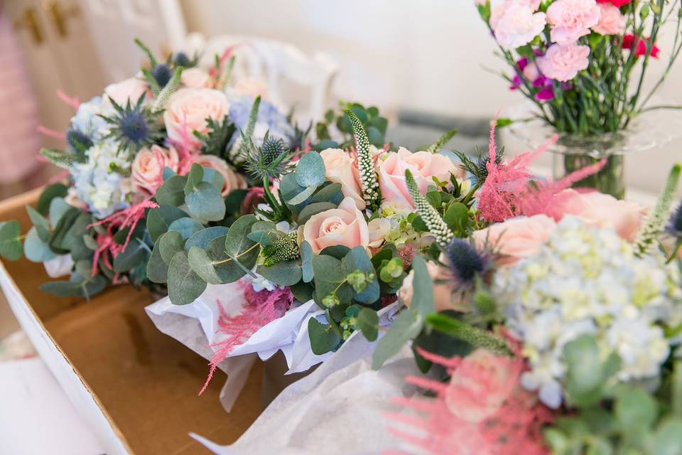 Bridesmaid bouquets