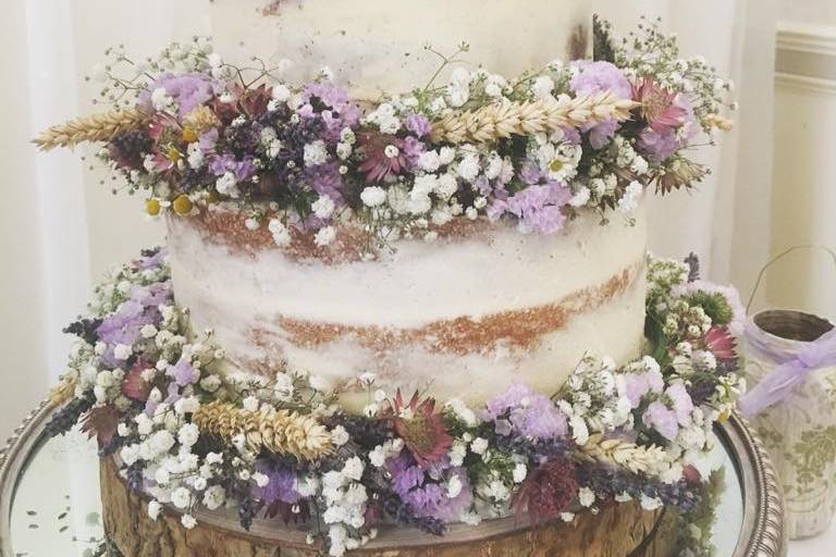 Rustic Cake Flowers