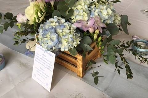 Wooden Crate Floral Display