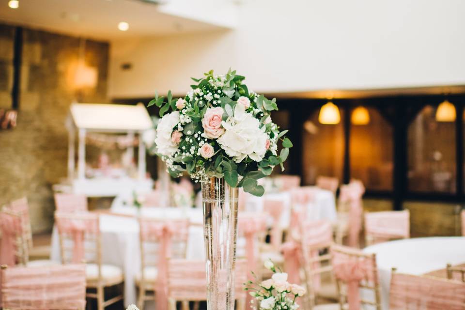 Cone vase flower display