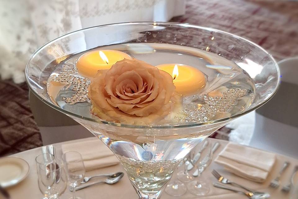 Martini Vase & Floating Candle