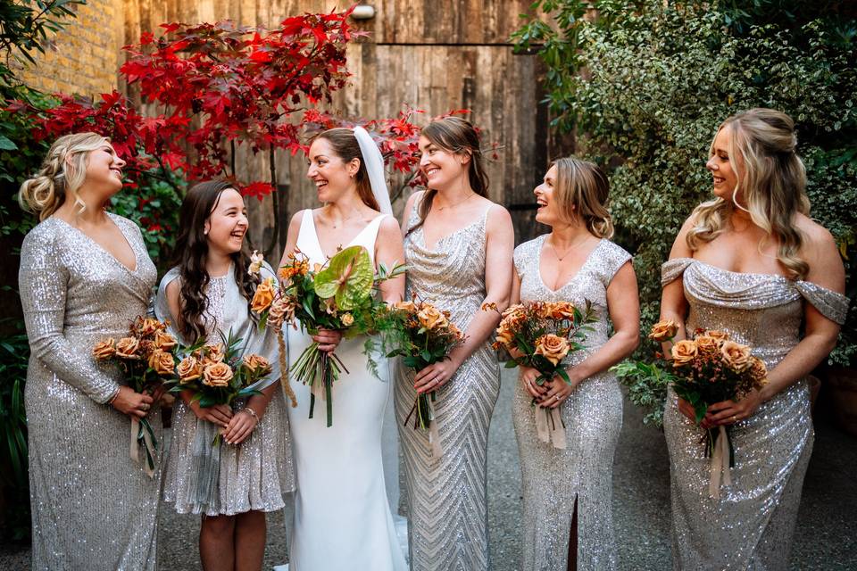 Beautiful bridal party
