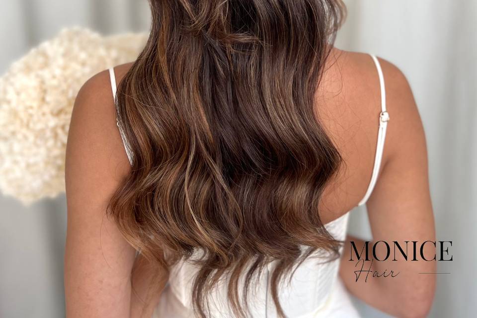 Modern french half up/down