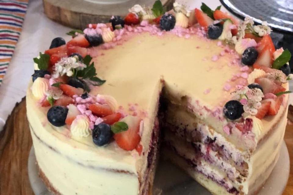 Mixed berry cake