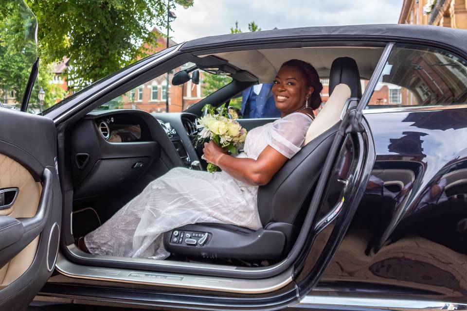 Bride's arrival