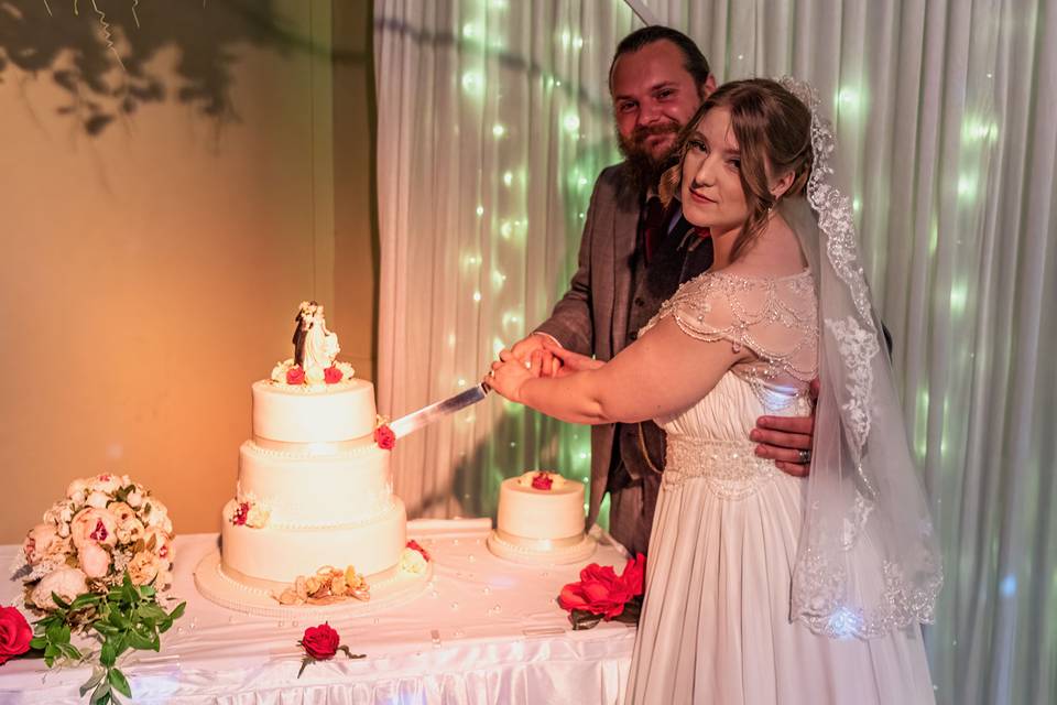 Cutting the cake