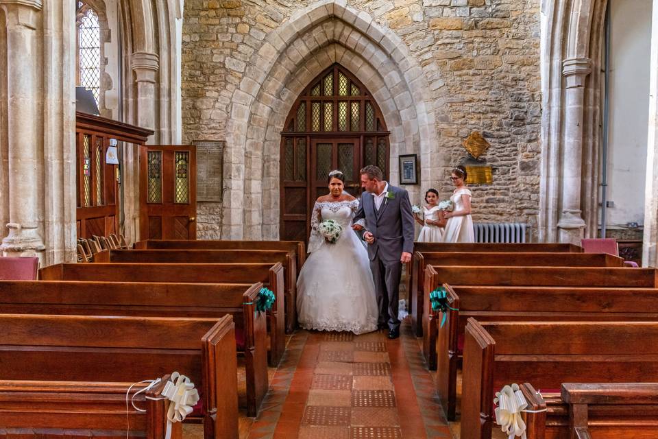 Walking down the aisle