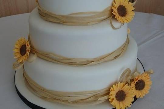 Sunflower Wedding Cake