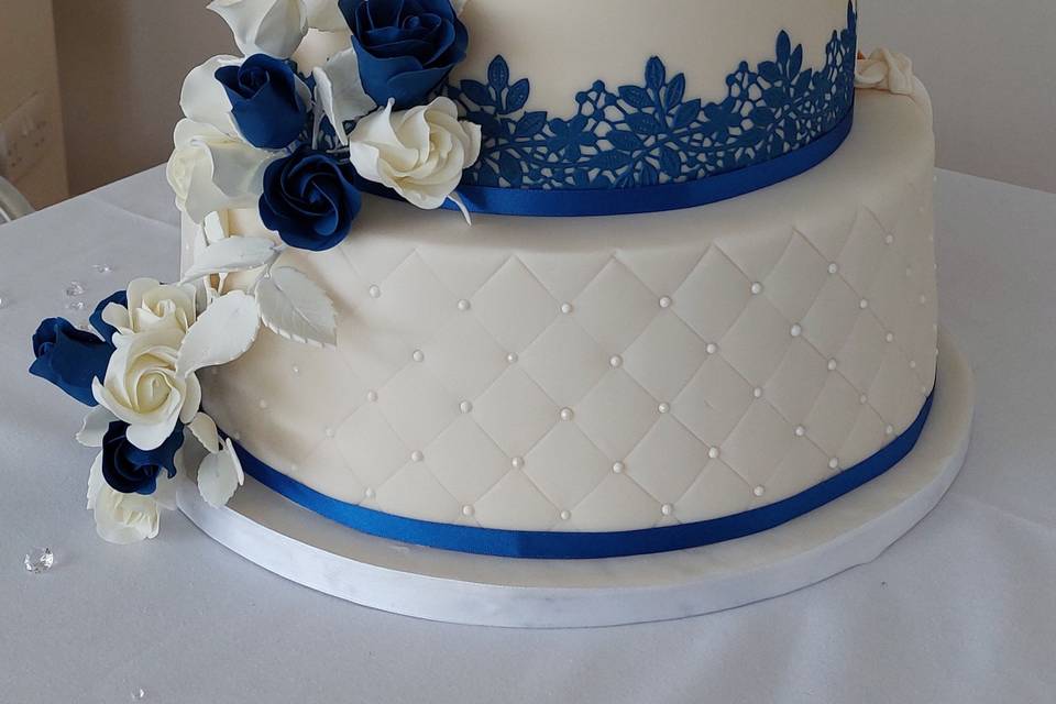 Front of double sided cake