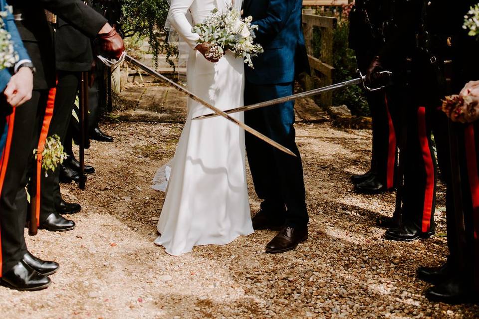 Guard of honour Abbotsbury