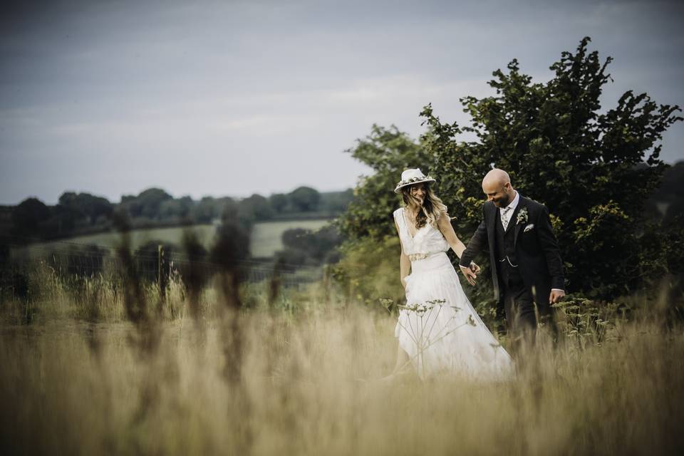 Outdoor wedding photography