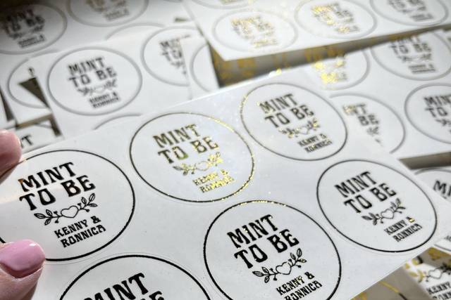 Gold Foil Stickers