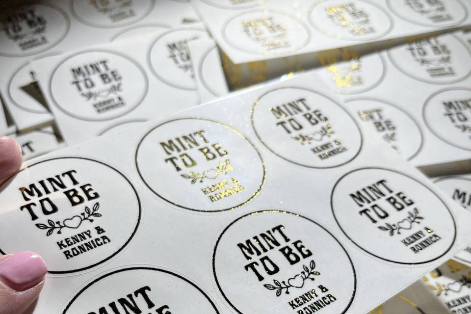 Gold Foil Stickers