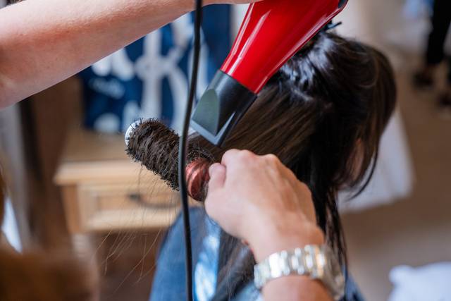 Blow dry close up