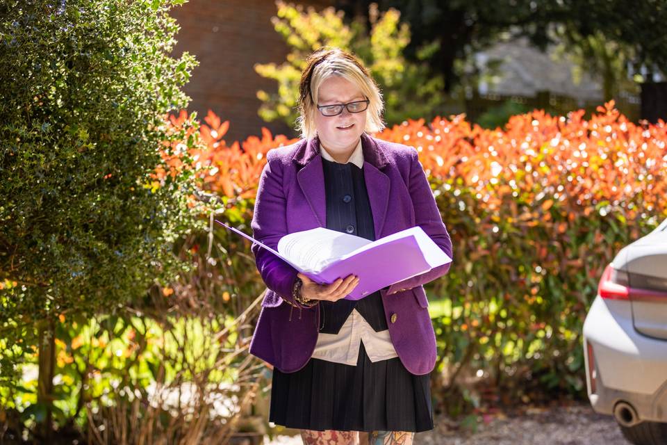 Becky Jones, Celebrant