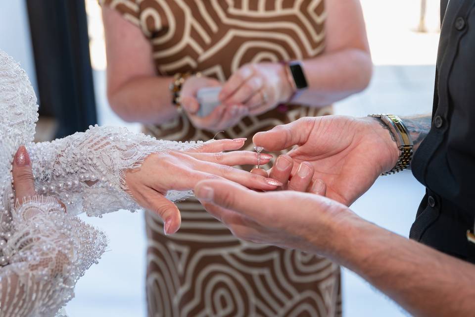 Exchange of rings.