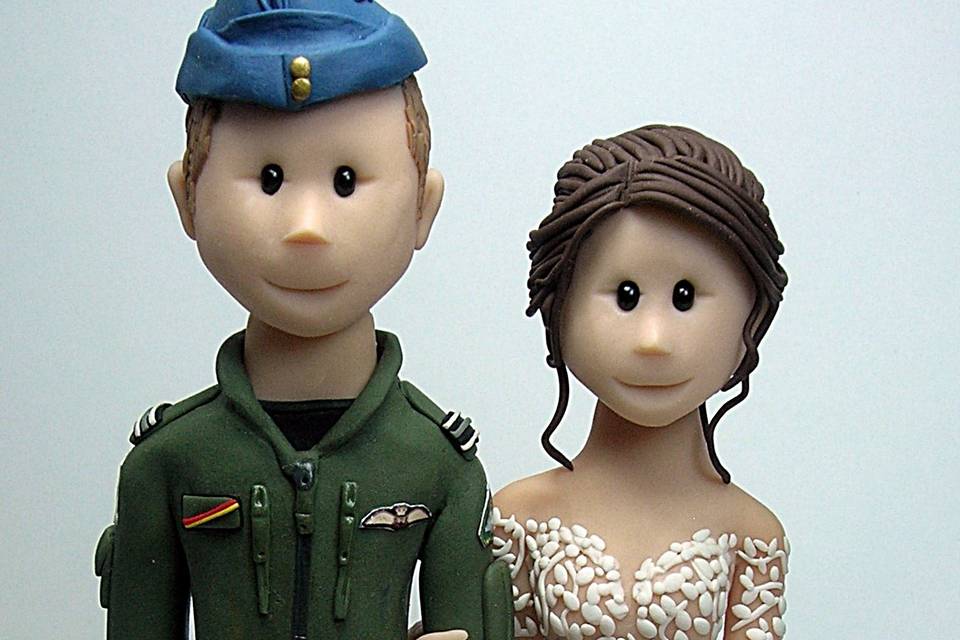 RAF themed wedding cake topper