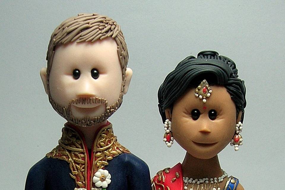 Indian Wedding Cake Topper