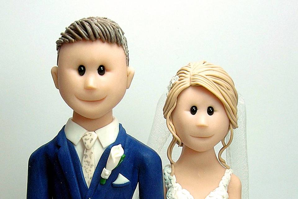 Bride and Groom Cake Topper