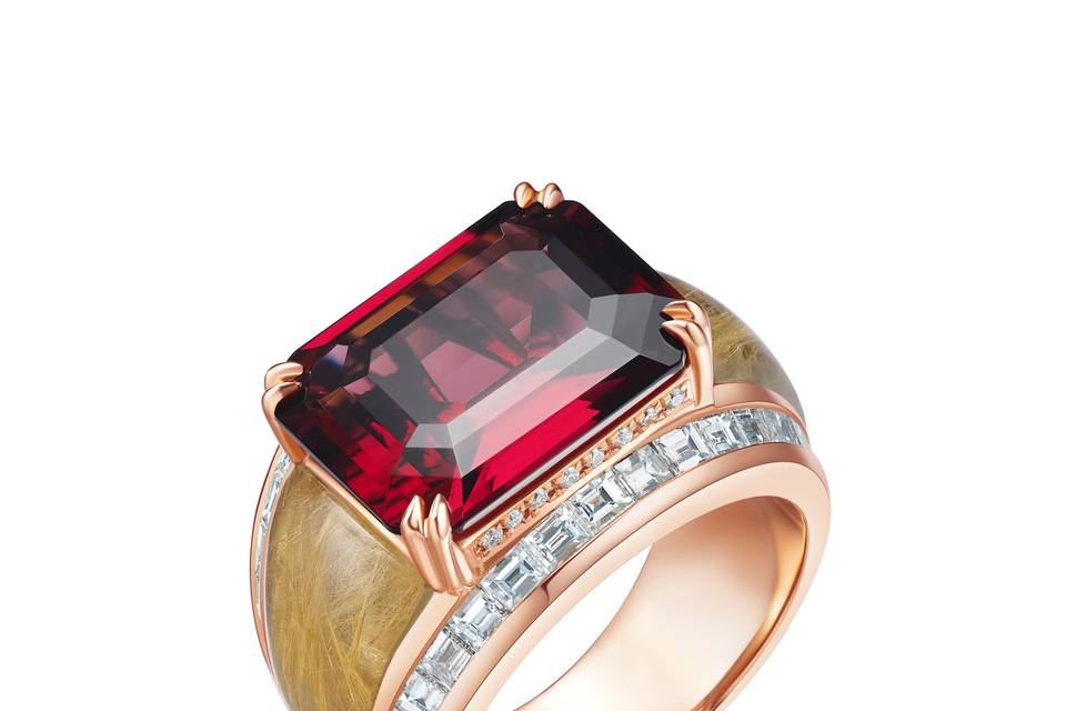 Rhodolite Ring