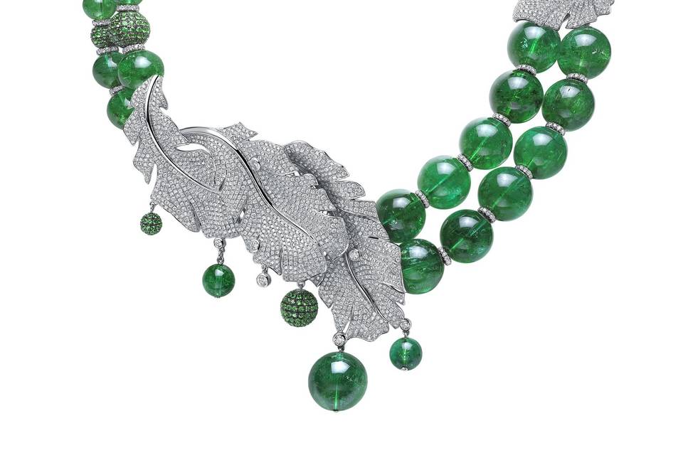 Green Tourmaline Feather