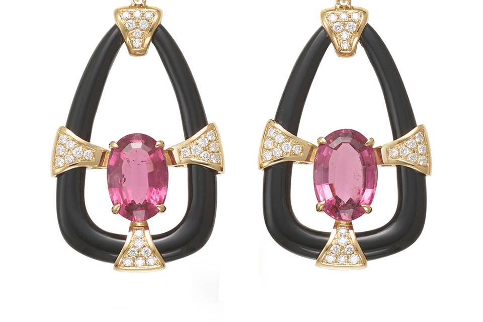 Tourmaline 18ct Gold Earrings
