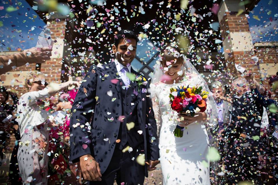 Joy for the newlyweds - Martin Price Photography