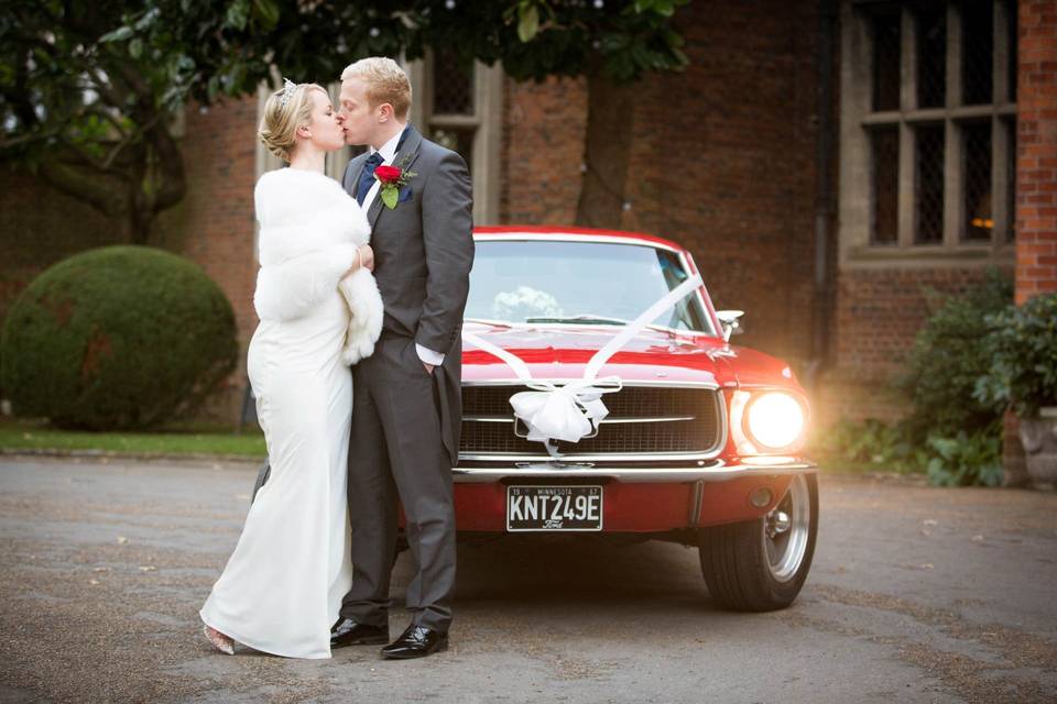 Couple in front of a classic car - Martin Price Photography