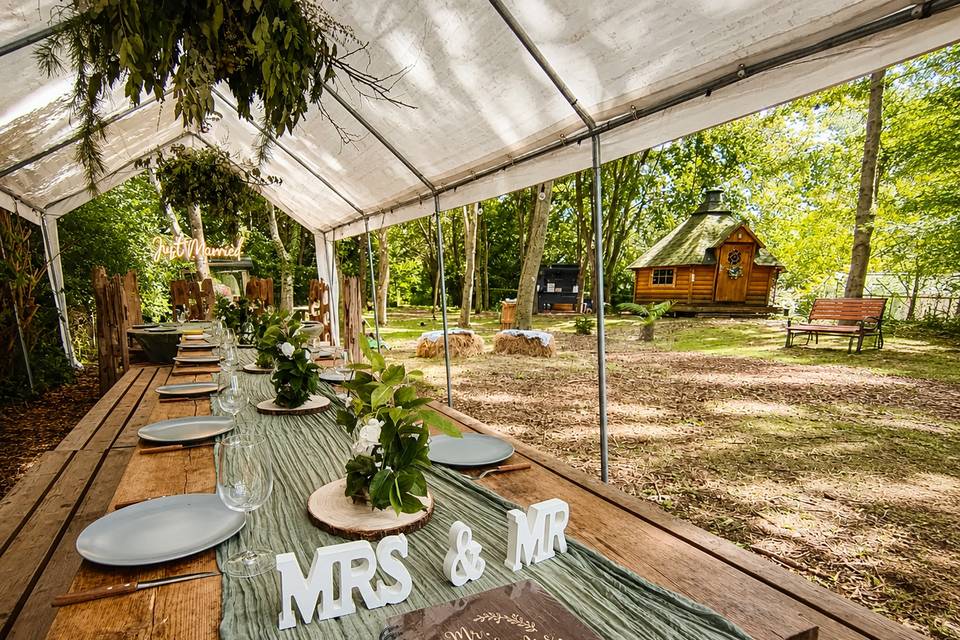 Woodland Marquee BBQ Feast