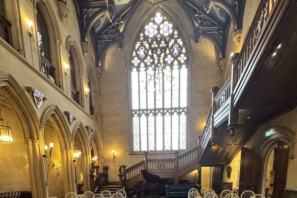 Ceremony set up