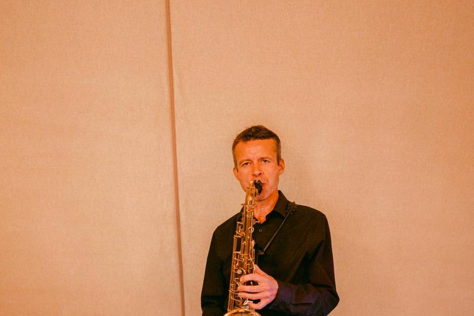 Our '5th Beatle' Ian on sax