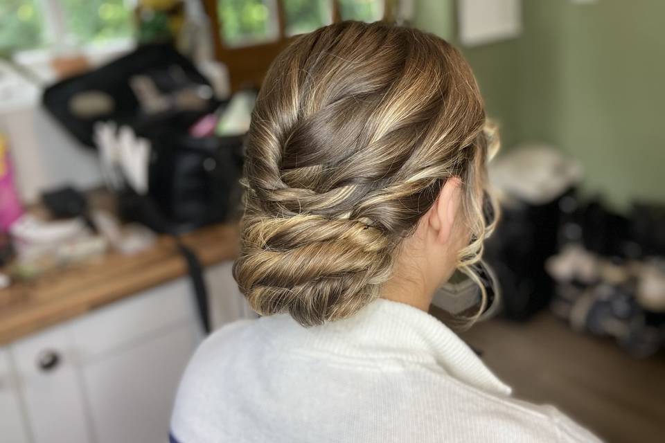 Twisted updo