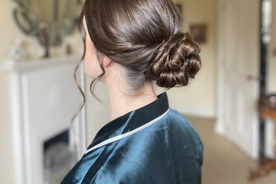 Elegant low bun