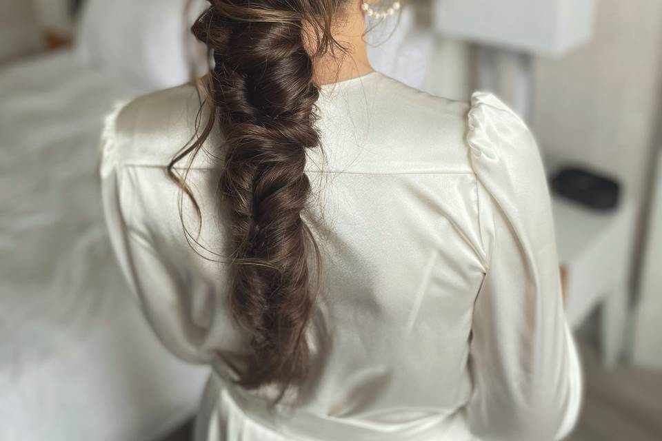 Intricate braided updo