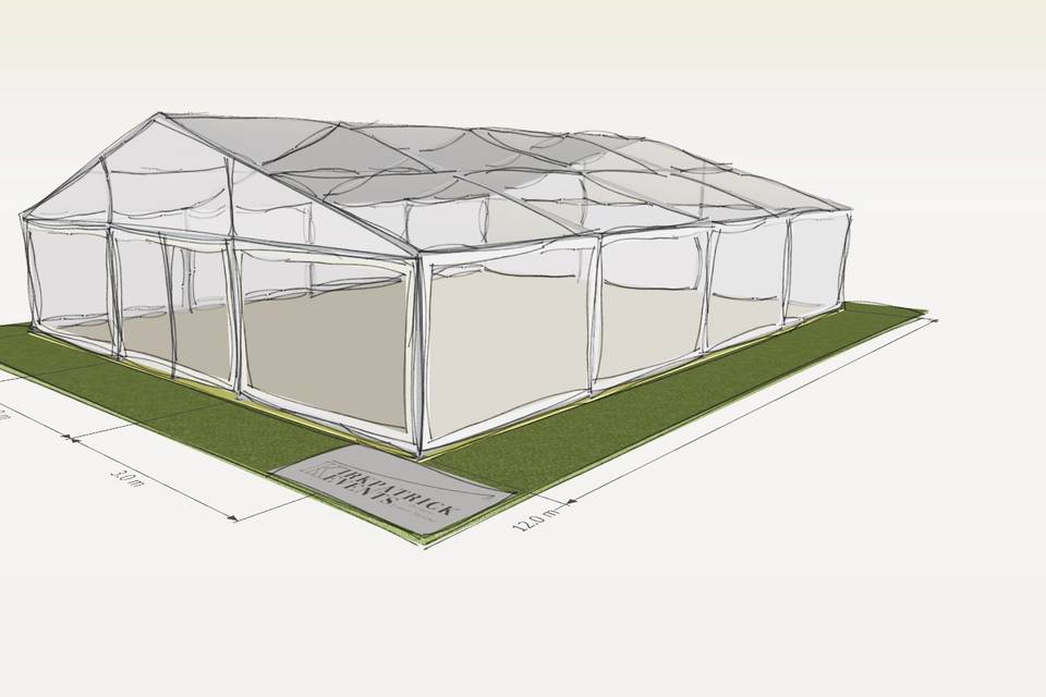 9x12m clearspan marquee