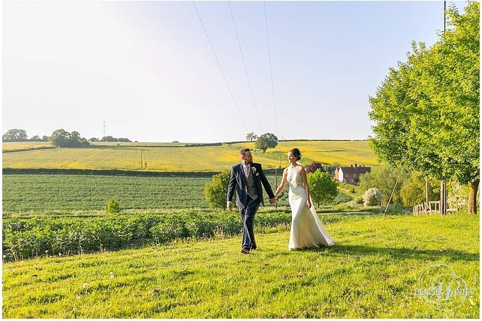 Emotional wedding day moment