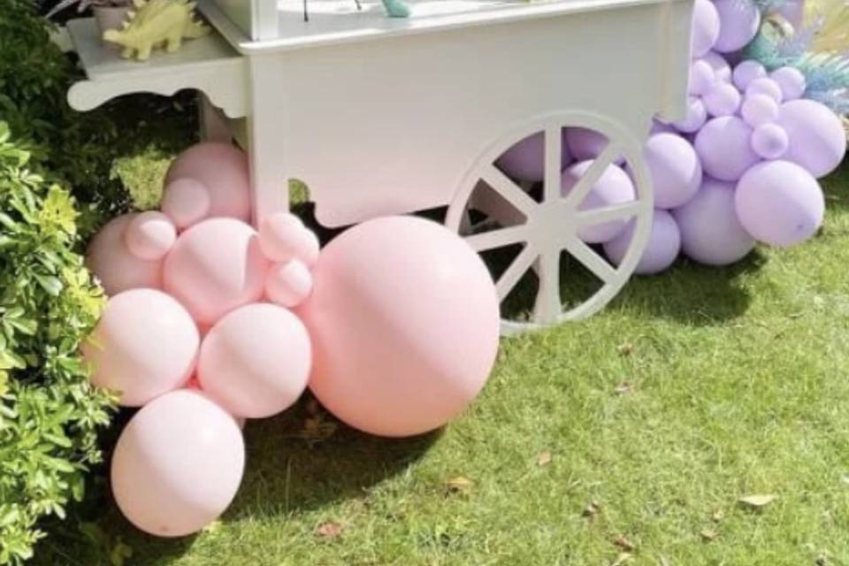 Candy Cart and Garland