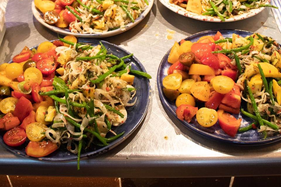 Selection of seasonal salads