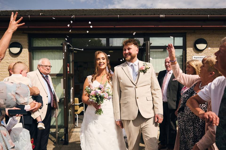 The confetti walk
