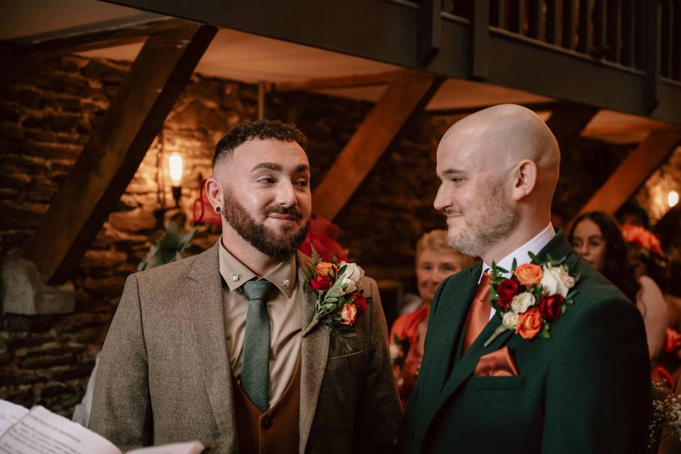 Groom and groom are wed