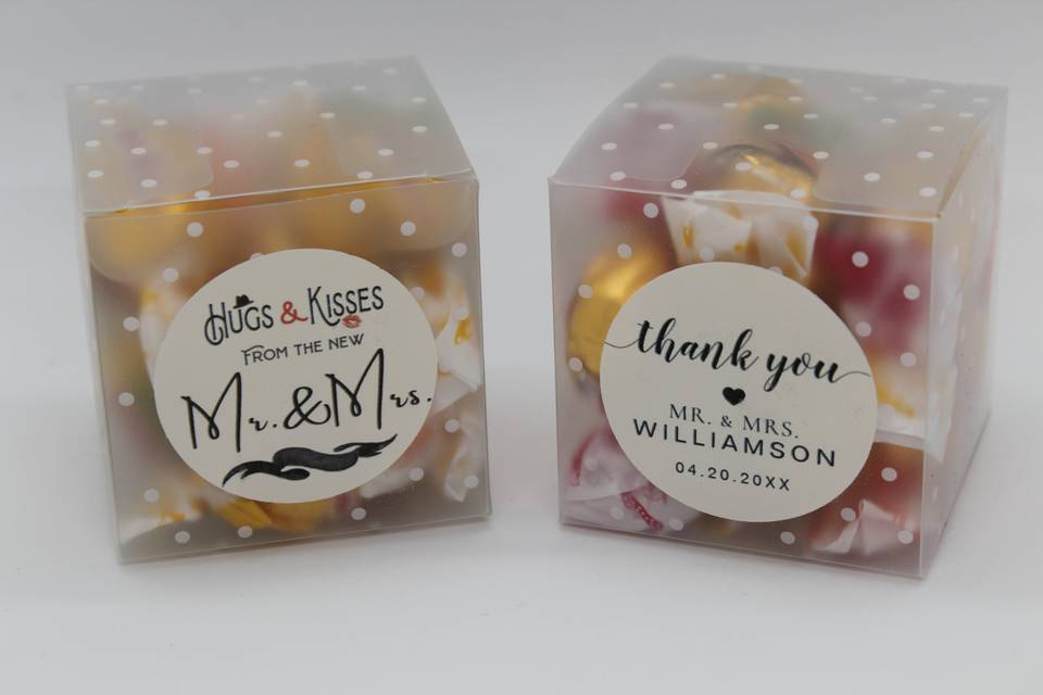 Sweetie cube favours