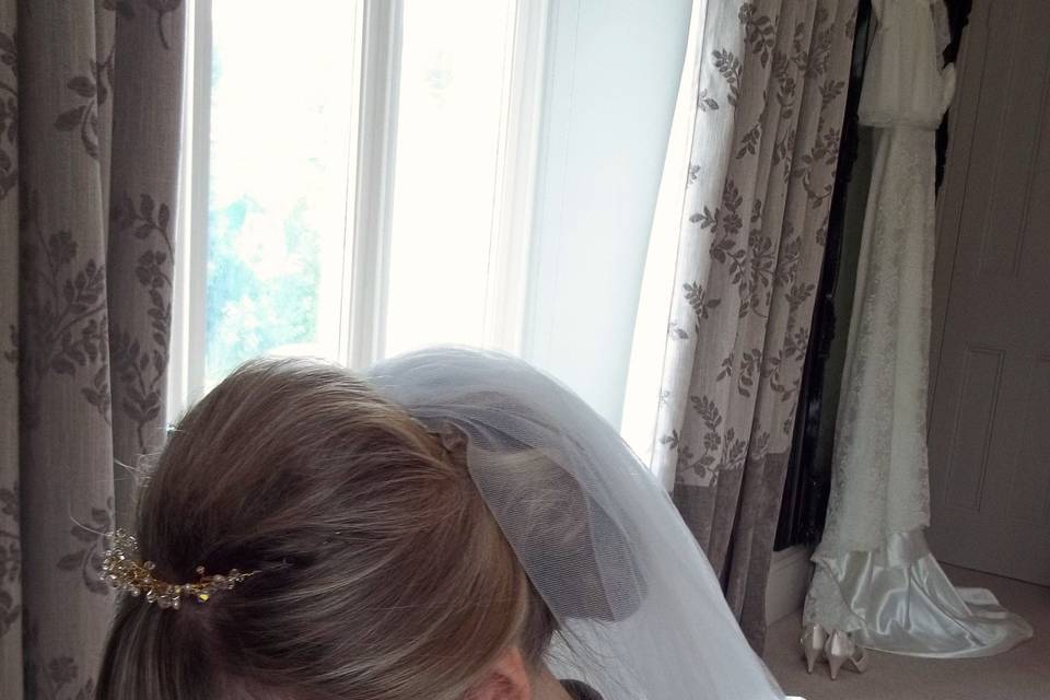 Claire Bride with veil