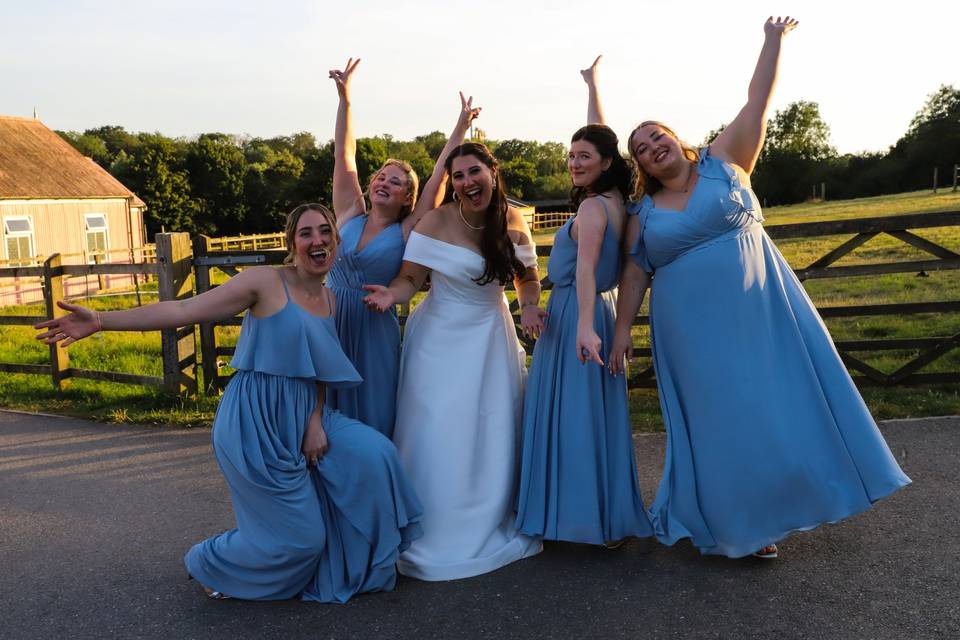 The bridal party