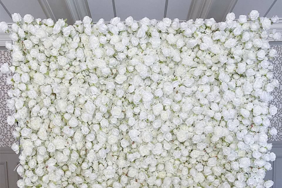 White rose 5d wall
